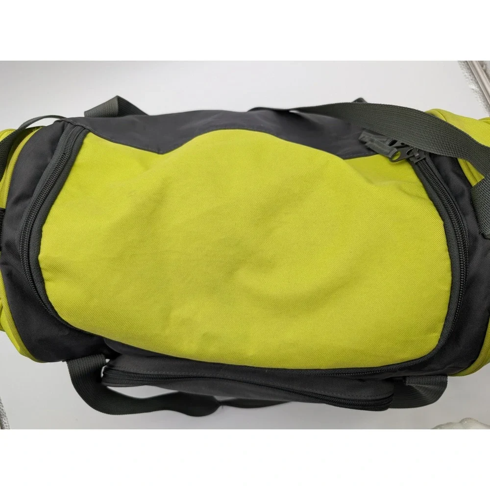 Puma Procat Duffel Bag Grey Lime Green Gym Travel Luggage Shoulder Strap